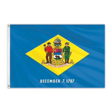 Delaware Outdoor Nylon Flag 5'x8'
